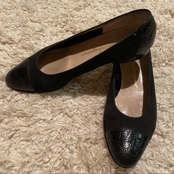 Salvatore Ferragamo black flats size 9 - Vintage - Picture 9 of 12